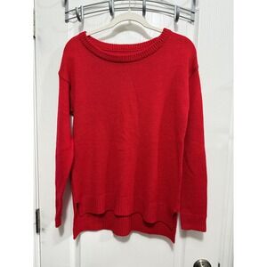 Vintage George &‎ Martha Red Knit Crew Neck Sweater Women's S holiday classic